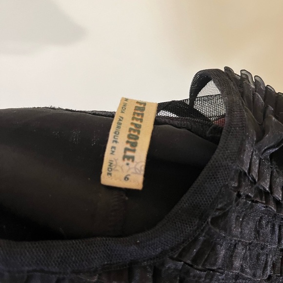 Free People Wimens Elegant Black Sleeveless Dress Size 6 - Picture 2 of 10